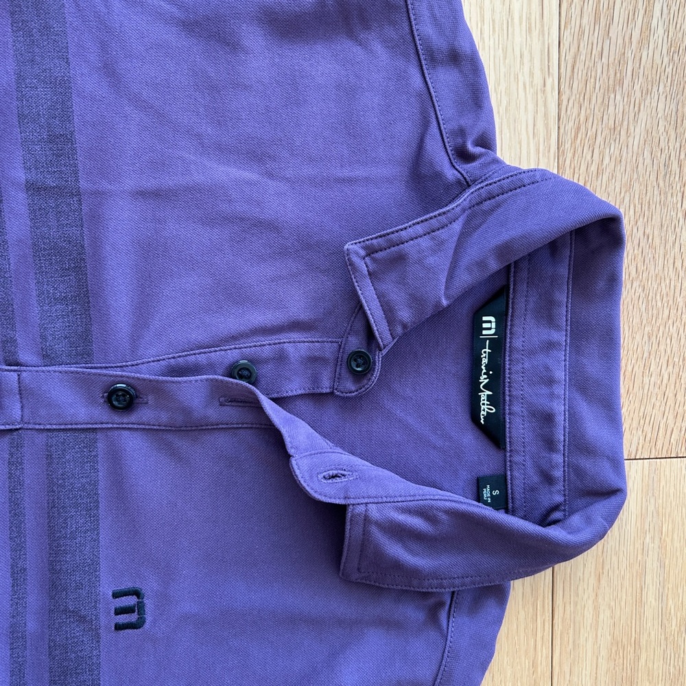 Travis Mathew Deep Purple Polo Shirt